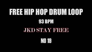 FREE HIP HOP DRUM LOOP 93 BPM [upl. by Neelrihs838]