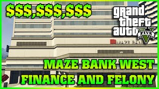 MAZE BANK WEST  Finance and Felony  GTA 5 Online DLC [upl. by Ennaisoj210]