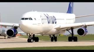 Manchester Airport 13 HD  Airblue Airbus A340300 Departure 060513 [upl. by Verla]