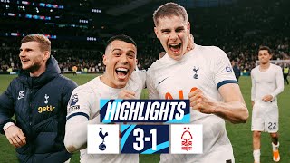 TOTTENHAM HOTSPUR 31 NOTTINGHAM FOREST  PREMIER LEAGUE HIGHLIGHTS  VAN DE VEN SCORES A SCREAMER [upl. by Aral793]