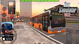 34 Bus Simulator 2023 Ovilex  GamePlay  Driving a Bus in DUBAI at Sunset [upl. by Oswell]