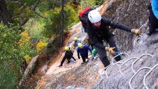 Via ferrata  Parc national du Fjord du Saguenay [upl. by Marucci937]