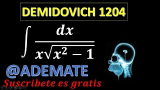 Demidovich 1204integral de dxxsqrtx21 sustitución trigonométrica [upl. by Idihc]