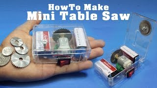 How To Make Mini Table Saw  Adjustable amp Portable [upl. by Courtland]