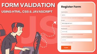 JavaScript Form Validation  How To Make Form Validation Using JavaScript  JavaScript Project [upl. by Edme]