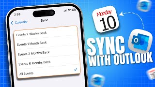 How to Sync iPhone Calendar with Outlook  Sync Outlook Calendar to iPhone [upl. by Ayaros]