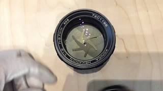 Konica Hexanon 57mm f12 V1 AR Mount [upl. by Ennaecarg]