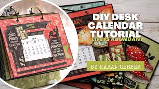 DIY Desk Calendar Tutorial [upl. by Ahsiekin]