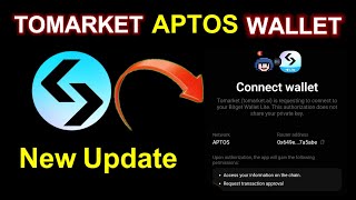 tomarket connect your bitget lite wallet  tomarket connect to bitget  tomarketnewupdate  Aptos [upl. by Esiled]