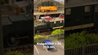 Krokodil 🐊 ÖBB 1189 unter Oberleitung modelleisenbahn modellbahn [upl. by Grimes]