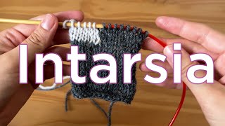 Intarsia Colorwork  Easy Knitting Tutorial [upl. by Ludba]