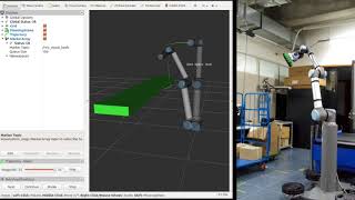 ROS MoveIt Practice  AddingRemoving Object [upl. by Siuqramed]