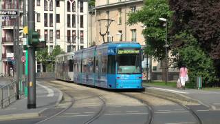 Straßenbahn Frankfurt Main  Linie 20 mit Doppeltraktionen XXL 2012 HD [upl. by Pollux788]