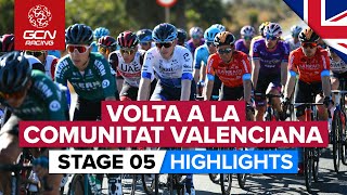 HighSpeed Sprint On Final Stage  Volta A La Comunitat Valenciana 2022 Stage 5 Highlights [upl. by Vivle]