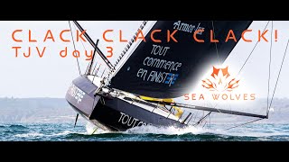 Sea Wolves  Transat jacques vabre Report DAY 3  Class 40 damages Reversal in Ultime class more [upl. by Tenay]