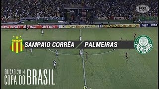 Gols  Sampaio CorrêaMA 2 x 1 Palmeiras  Copa do Brasil 2014  07052014 [upl. by Sheba]