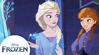 Elsa and Anna’s Ice Skating Escapades  Off the Page Adventures Arendelle Ice Calamity  Frozen [upl. by Smaoht899]