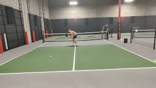 Pickleball Becoming Unattackable at the Net Forehand and Backhand Volleys with a Professional [upl. by Crosse]