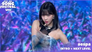 aespa에스파 INTRO Next Level 2021 KBS Song Festival211217 Siaran KBS World TV [upl. by Leelaj]