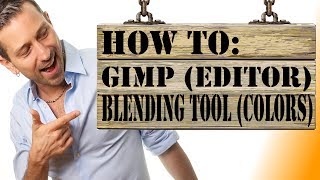 Gimp Tutorial How To Use Blend tool ie Gradient Tool With Gimp [upl. by Assirt]