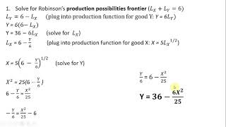 General Equilibrium Robinson Crusoe Economy Solved Problem [upl. by Tarkany672]