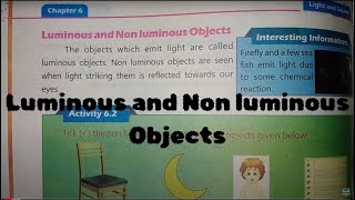 Luminous and Non luminous Objects [upl. by Medin]