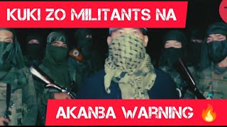 Kuki zo militants singna akanba warning tourakhre🔥 [upl. by Philip775]