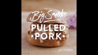 Hellmanns amp DJ BBQ Big Smoke Pulled Pork Recipe grilltopia [upl. by Patnode]