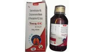 Tecq DX SYRUP Dextonehophan Chophenranre Maleste amp Phenylephrine HCL Syrup [upl. by Jolynn]