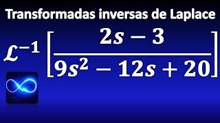 233 Transformada inversa de Laplace completando trinomio cuadrado perfecto con fracciones [upl. by Flint902]