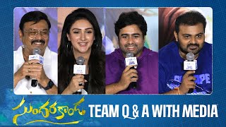 Sundarakanda Team Q amp A With Media  Nara Rohit  Sridevi  Vasuki  Naresh  Manastars [upl. by Nebuer602]