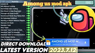 Among us Mod Menu 2023712 Latest Version Direct Download  Among us Mod Apk [upl. by Alyt]