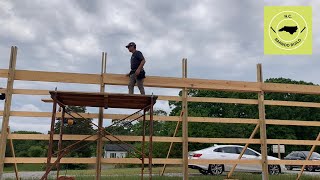 Barndominium House Build  Truss Girder Framing [upl. by Norted]