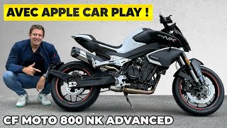 Essai CF Moto 800 NK Advanced – Le SEUL roadster avec Apple Car Play [upl. by Anauqaj]