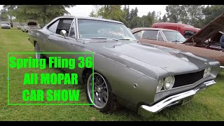 SPRING FLING 36 ALL MOPAR CAR SHOW [upl. by Edward331]