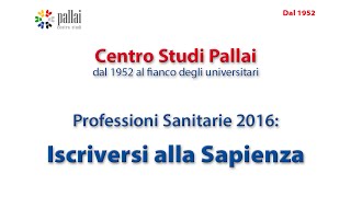 Sapienza iscriversi al test 2016 per le Professioni Sanitarie [upl. by Gerry]