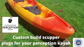 Perception Rambler 135 kayak scupper plugs [upl. by Ivey]