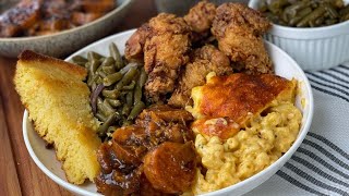 SOUL FOOD THE RIGHT WAY Buttermilk Fried Chicken  Mac amp Cheese  Candied Yams Recipe [upl. by Lenaj]