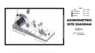 Axonometric Site Diagram I ArchiCAD 25 Tutorial [upl. by Anrahs]