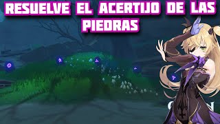 RESUELVE EL ACERTIJO DE LAS PIEDRAS OCTAVA DE MASHIRO A TRAVES DE LA NIEBLA GENSHIN IMPACT 22 [upl. by Llenyl]