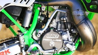 Inside Destry Abbotts Special Edition Kawasaki KX500  Dirt Bike Magazine [upl. by Devad]