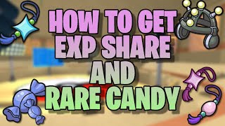 How To Get EXP Share And Rare Candy In Pokemon Brick Bronze [upl. by Ellimahs70]