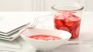 Quick Pickled Radishes Martha Stewart [upl. by Arinaj]