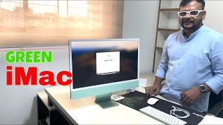 Unboxing the New Green iMac M3 2024First Impressions  shorts green iMac apple unboxing [upl. by Cartan842]