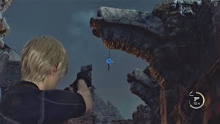 Resident Evil 4 Remake Cliffside Ruins Blue Medallion Locations [upl. by Niddala]