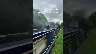 Our narrowboat is ready autumnal narrowboat narrowboatlife stove [upl. by Parthenia]