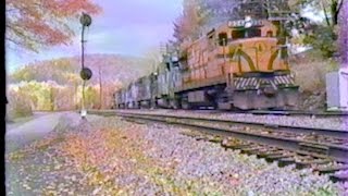 Delaware and Hudson Railroad October 1984 At Lanesboro PA [upl. by Arica]