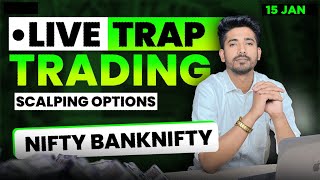 15 January Live Trading Live Intraday Trading Today Bank Nifty option trading live Nifty 50 [upl. by Phail403]