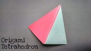 Origami  How to make Tetrahedron [upl. by Ziguard389]