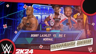 WWE 2K24 Universe smackdown  Bobby Lashley VS Big E [upl. by Piwowar]